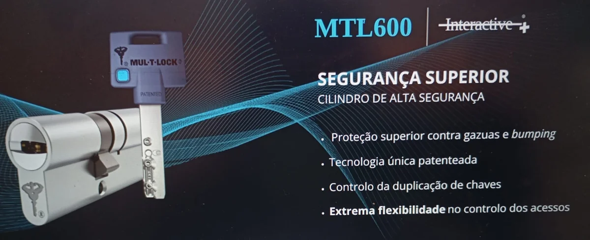 Cilindro e chave Mul-T-Lock MTL600 Interactive+